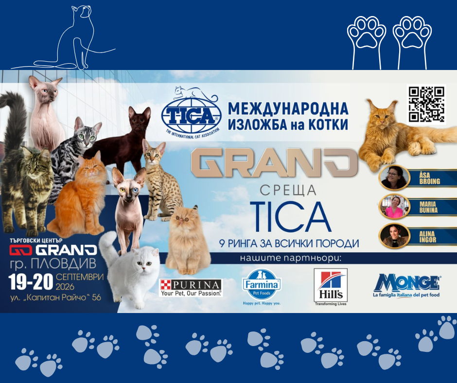 TICA GRAND SHOW PLOVDIV 2026